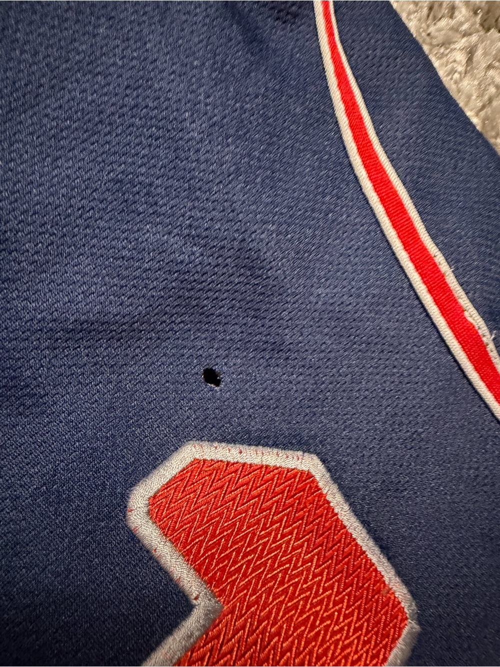 Superman Navy Blue Baseball Jersey Top - Picture 5 of 5